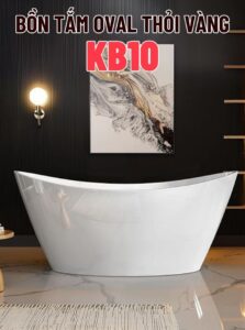 Bon tam oval thoi vang KB10 1