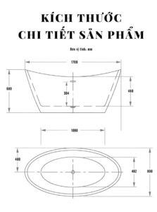Bon tam oval thoi vang KB10 6
