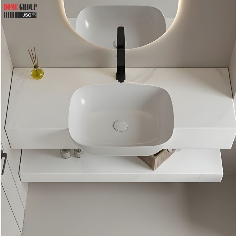 Bàn đá Lavabo 02 tầng HGBD03 4 Bàn đá Lavabo 02 tầng HGBD03 - Hình ảnh 4