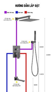 Sen Tắm Âm Tường KS09D 16 Sen tam am tuong KS09 13