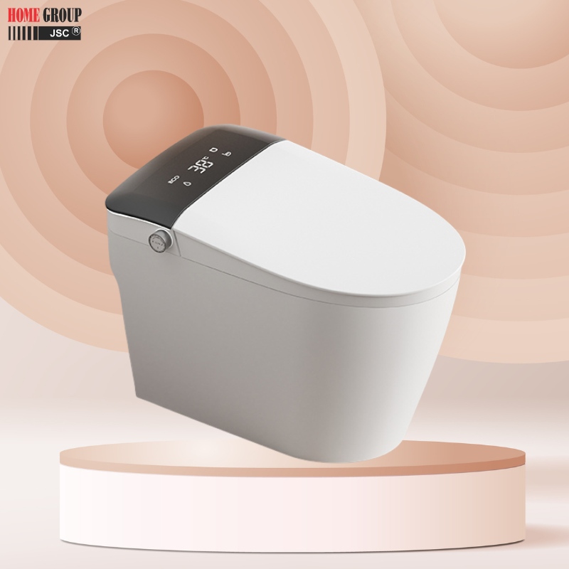 Modern toilet with digital controls