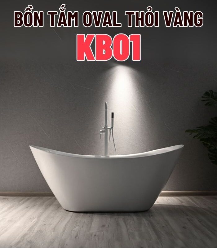 Bồn tắm thỏi vàng KB01 - Ảnh 2