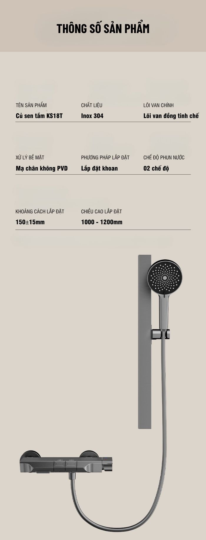 Sen tắm KS18T
