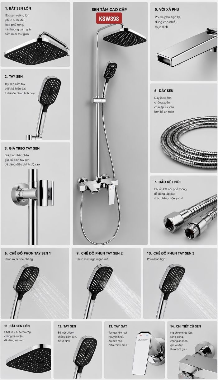 Sen tắm KSW398