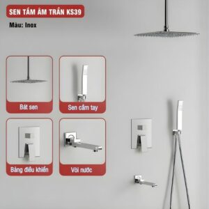 Sen tắm âm trần KS39