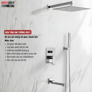 Sen tắm âm tường KS37