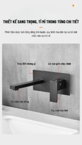 Vòi lavabo âm tường KV12T