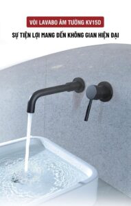 Vòi lavabo âm tường KV15D