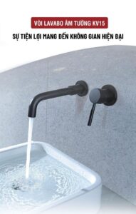 Vòi lavabo âm tường KV15H