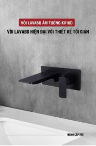 Vòi lavabo âm tường KV16D