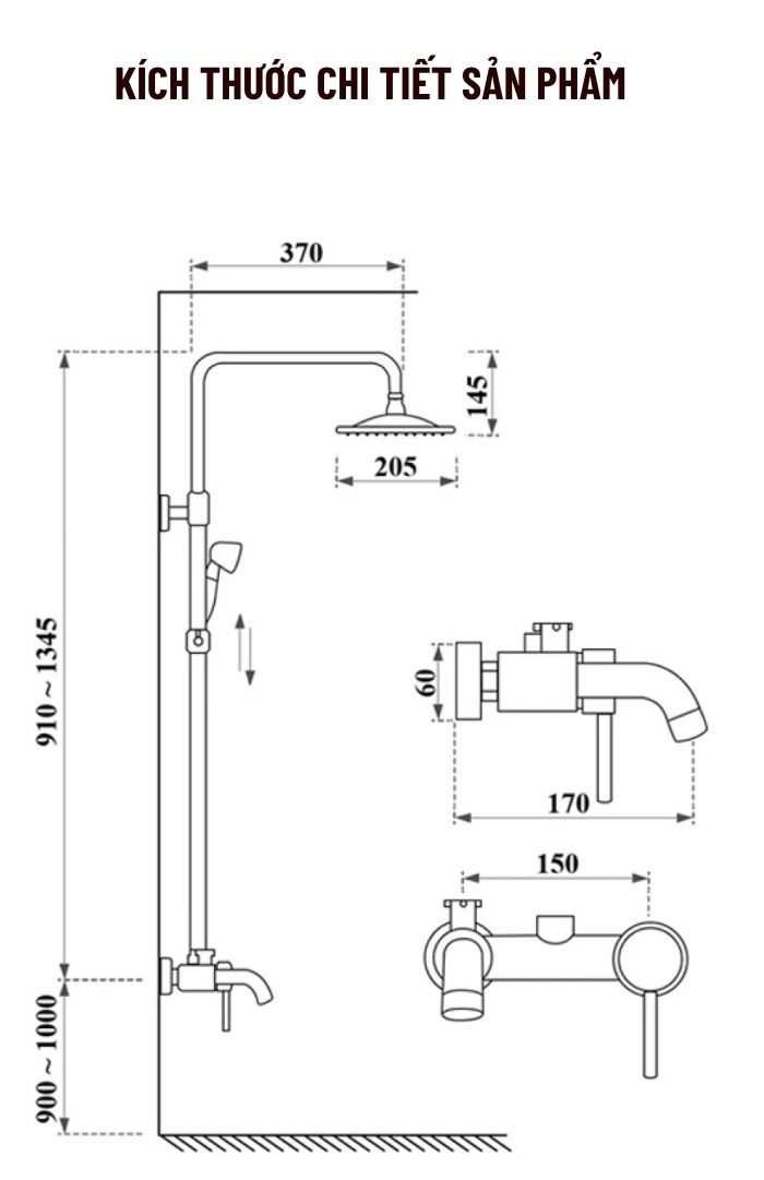 Vòi sen tắm KS78D